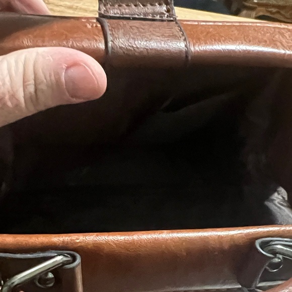 Brown Leather Satchel by - Picture 3 of 5